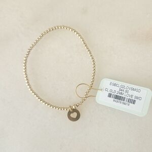 💓enewton egirl 2mm bead bracelet small love disc 💓